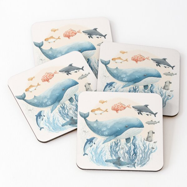 Item preview, Gentle Giant: Majestic Illustration of a friendly Whale designed and sold by Ideationing.