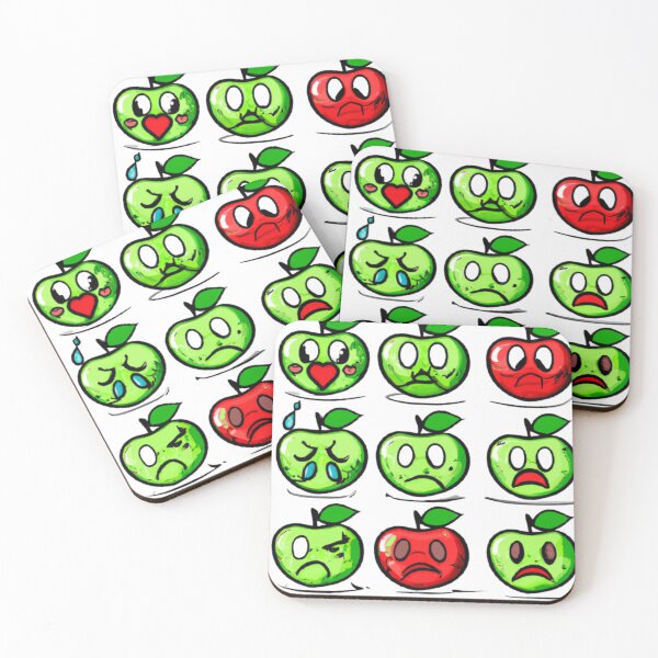 Item preview, Juicy and Cute: The Fruit Apple Emoji Design designed and sold by usa-Tshirt.