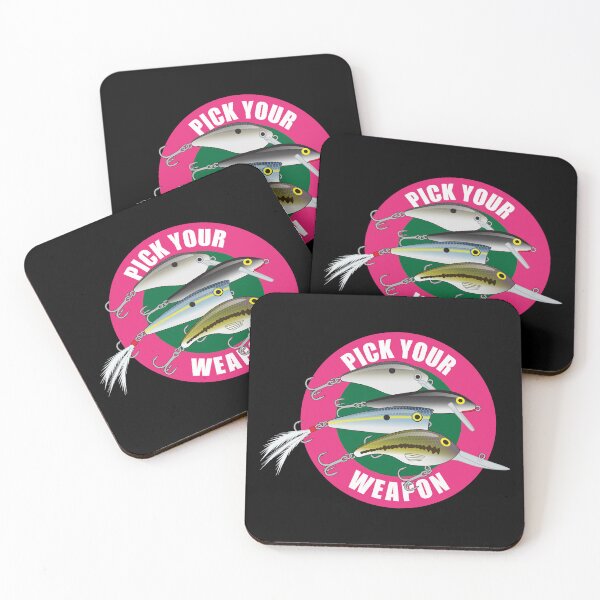 Item preview, Pick Your Weapon Fishing Lures Saying 02 Sticker designed and sold by BlueSkyTheory.