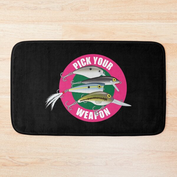 Item preview, Pick Your Weapon Fishing Lures Saying 02 Sticker designed and sold by BlueSkyTheory.