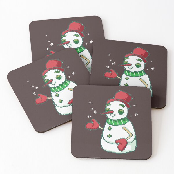 Item preview, Snowman pixel art design designed and sold by ElvaLind.