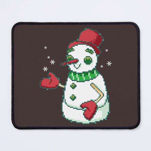 Item preview, Snowman pixel art design designed and sold by ElvaLind.