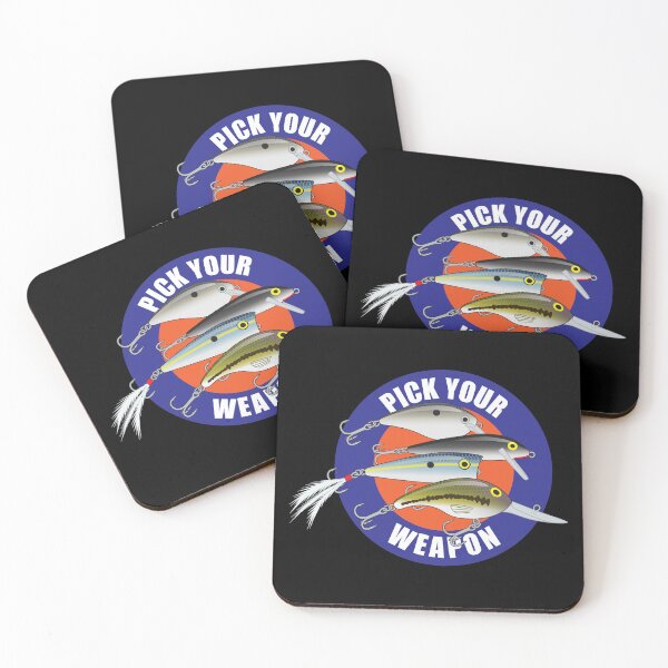 Item preview, Pick Your Weapon Fishing Lures Saying 03 Sticker designed and sold by BlueSkyTheory.