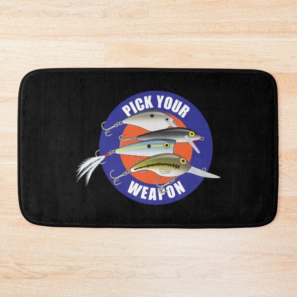 Item preview, Pick Your Weapon Fishing Lures Saying 03 Sticker designed and sold by BlueSkyTheory.