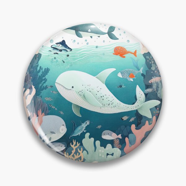 Item preview, Gentle Giant 2: Majestic Illustration of a friendly Whale designed and sold by Ideationing.
