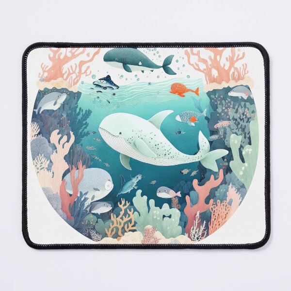 Item preview, Gentle Giant 2: Majestic Illustration of a friendly Whale designed and sold by Ideationing.