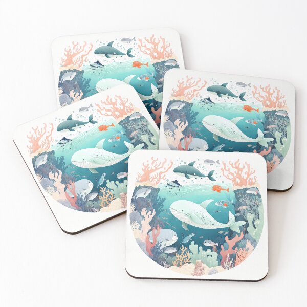 Item preview, Gentle Giant 2: Majestic Illustration of a friendly Whale designed and sold by Ideationing.