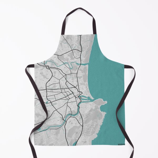 Item preview, Aberdeen Scotland UK Map - Minimal Style w/ Roads designed and sold by wxnw-designs.