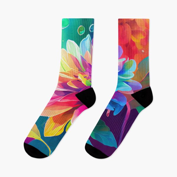 Item preview, The Colors of the Rainbow in Phantasmal Iridescent Flower Graphics designed and sold by HiArtify ❤️.