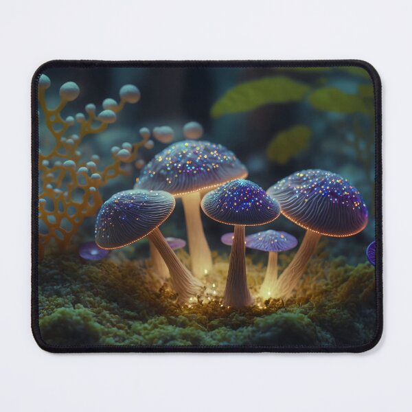 Item preview, Glowing mushrooms 2 designed and sold by Red Witch Art.