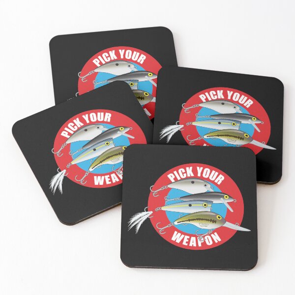 Item preview, Pick Your Weapon Fishing Lures Saying 04 Sticker designed and sold by BlueSkyTheory.