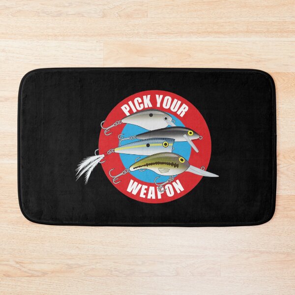 Item preview, Pick Your Weapon Fishing Lures Saying 04 Sticker designed and sold by BlueSkyTheory.