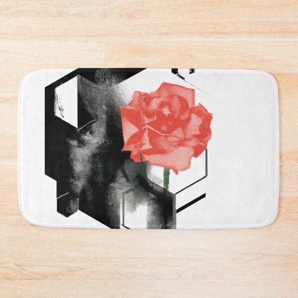 Item preview, Red Rose Geometric Flower Design | Version 1 | Umbellated Studio designed and sold by Umbellated.