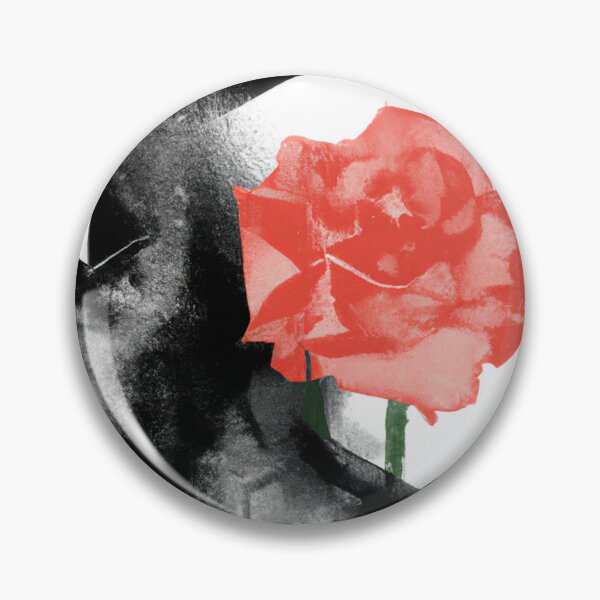 Item preview, Red Rose Geometric Flower Design | Version 1 | Umbellated Studio designed and sold by Umbellated.