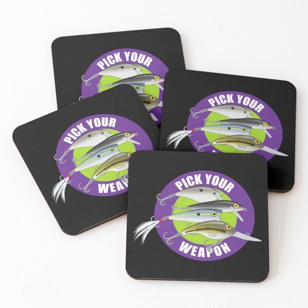 Item preview, Pick Your Weapon Fishing Lures Saying 05 Sticker designed and sold by BlueSkyTheory.