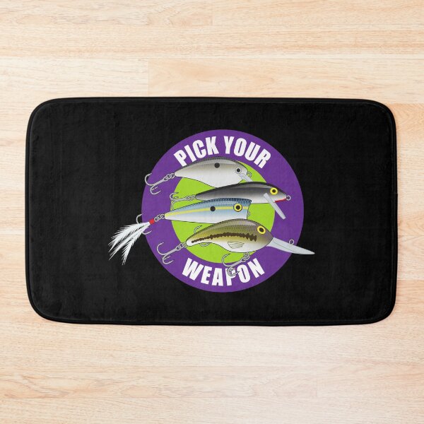 Item preview, Pick Your Weapon Fishing Lures Saying 05 Sticker designed and sold by BlueSkyTheory.