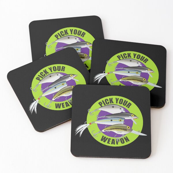 Item preview, Pick Your Weapon Fishing Lures Saying 06 Sticker designed and sold by BlueSkyTheory.