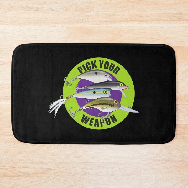 Item preview, Pick Your Weapon Fishing Lures Saying 06 Sticker designed and sold by BlueSkyTheory.