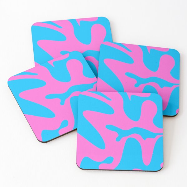 Item preview, Pink and Blue Bubbly Pattern Design designed and sold by theprintedclub.