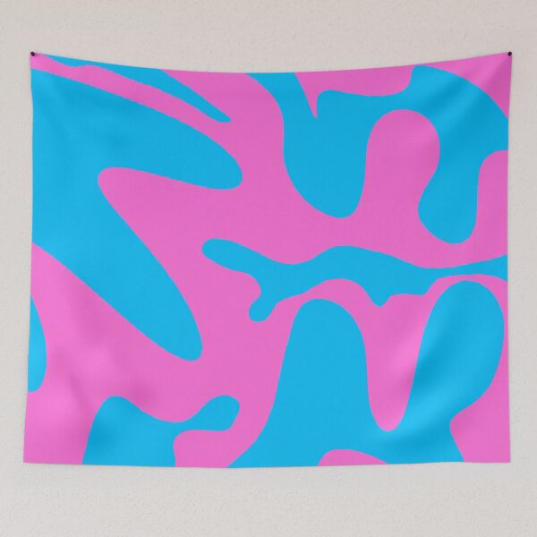 Item preview, Pink and Blue Bubbly Pattern Design designed and sold by theprintedclub.