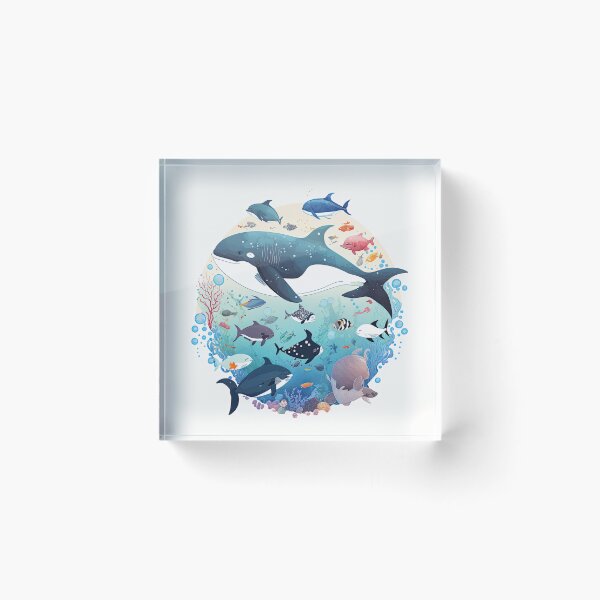 Item preview, Gentle Giant 3: Majestic Illustration of a friendly Whale designed and sold by Ideationing.