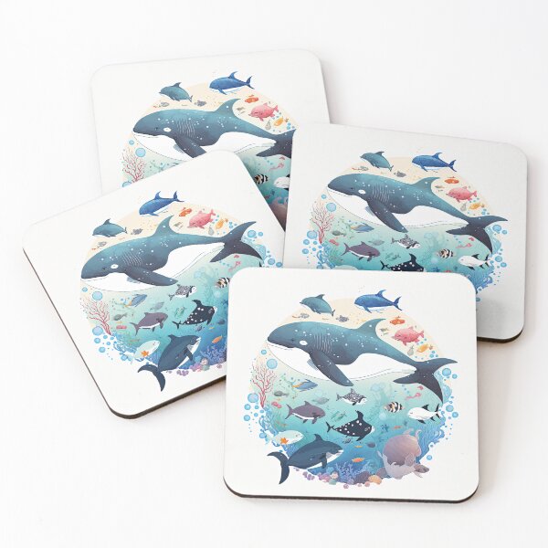 Item preview, Gentle Giant 3: Majestic Illustration of a friendly Whale designed and sold by Ideationing.