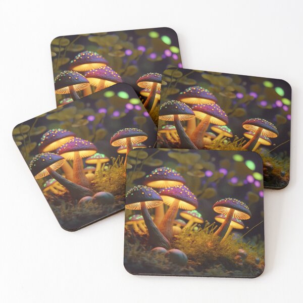 Item preview, Glowing mushrooms 3 designed and sold by Red Witch Art.