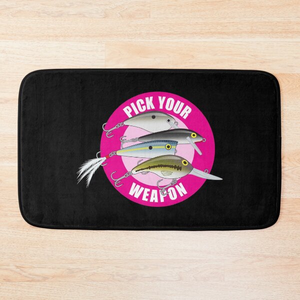 Item preview, Pick Your Weapon Fishing Lures Saying 07 Sticker designed and sold by BlueSkyTheory.