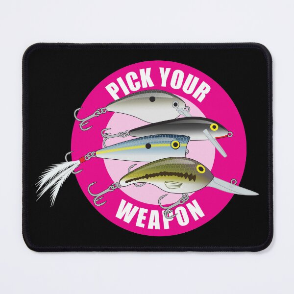 Pick Your Weapon Fishing Lures Saying 02 Sticker Photographic