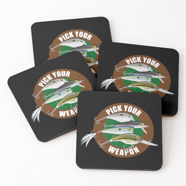 Item preview, Pick Your Weapon Fishing Lures Saying 08 Sticker designed and sold by BlueSkyTheory.