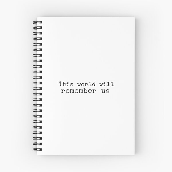 Item preview, This world will remember us designed and sold by TheBookAuror.