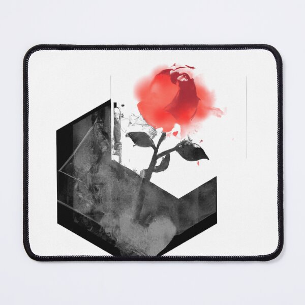 Item preview, Red Rose Geometric Flower Design | Version 2 | Umbellated Studio designed and sold by Umbellated.