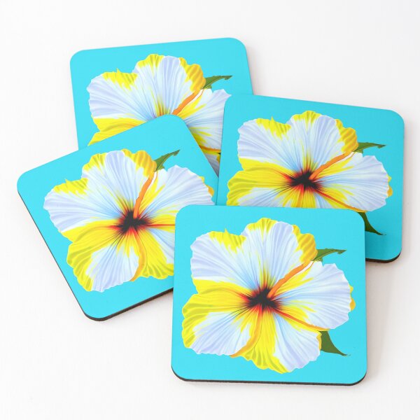 Item preview, Yellow hibiscus flower artwork designed and sold by gramizzia.