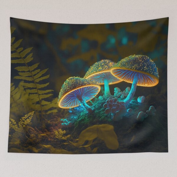 Item preview, Glowing mushrooms 4 designed and sold by Red Witch Art.