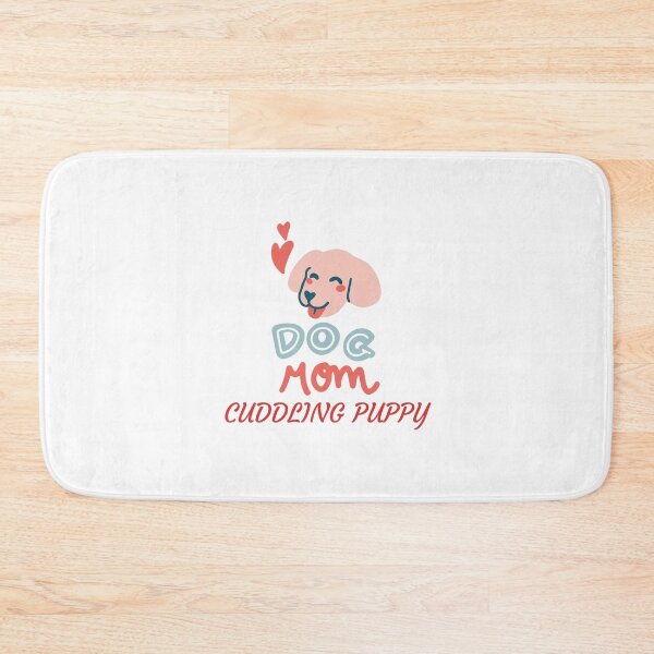 Item preview, dog mom cuddling puppy designed and sold by Itsforyou1.