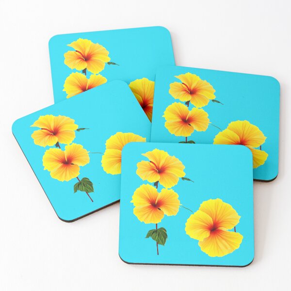 Item preview, Yellow hibiscus flower artwork designed and sold by gramizzia.