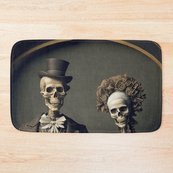 Item preview, Skeleton Couple in Love Holding Hands Valentines, Wedding, Anniversary, Birthday Funny Gift  designed and sold by CoyoteStudio.