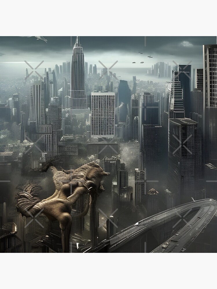 "Empire State Concrete Jungle Future" Sticker for Sale by nscene