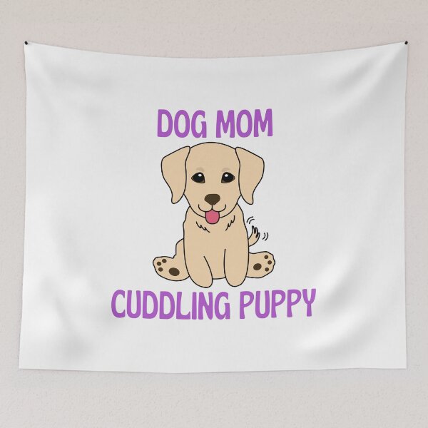 Item preview,  dog mom cuddling puppy designed and sold by Itsforyou1.