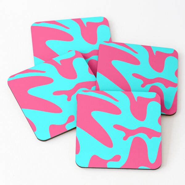 Item preview, Magenta and Baby Blue Bubbly Pattern Design designed and sold by theprintedclub.