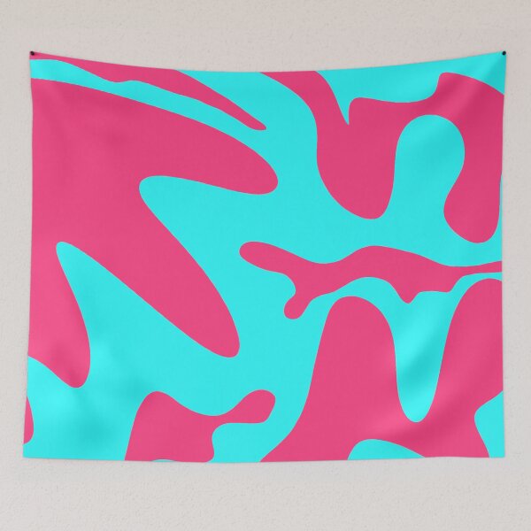 Item preview, Magenta and Baby Blue Bubbly Pattern Design designed and sold by theprintedclub.