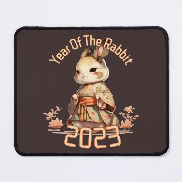 Item preview, The Year Of Rabbit 2023 Rabbit with asian Traditional Clothes designed and sold by ElvaLind.