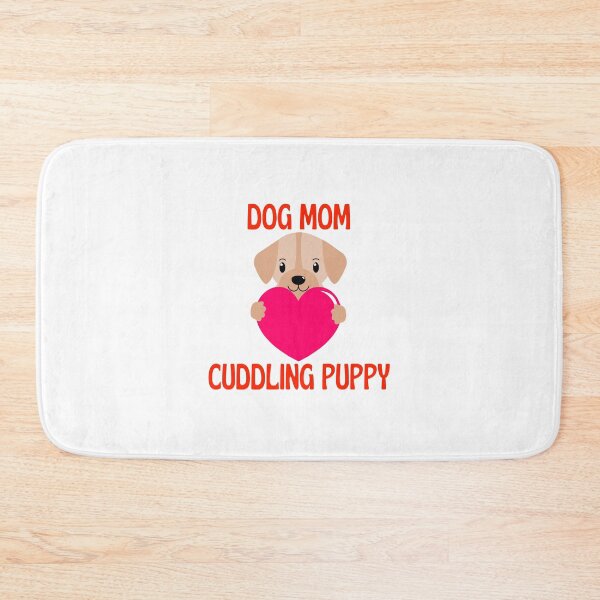 Item preview, dog mom cuddling puppy designed and sold by Itsforyou1.
