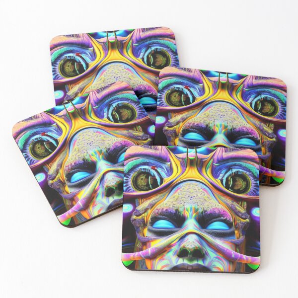 Item preview, Psychedelic Face #38 - Part of Our Psychedelic Faces Collection designed and sold by Psychedelic Psychos.