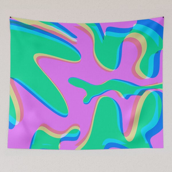 Item preview, Multicolor, Purple, Lilac and Green Bubbly Pattern Design designed and sold by theprintedclub.