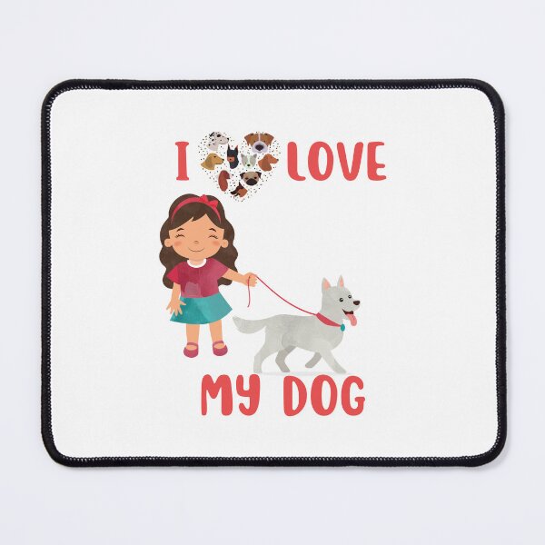 Item preview, dog mom cuddling puppy, I love my dog designed and sold by Itsforyou1.
