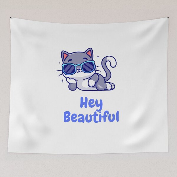 Item preview, Cat saying you look good designed and sold by Blu-Sun.