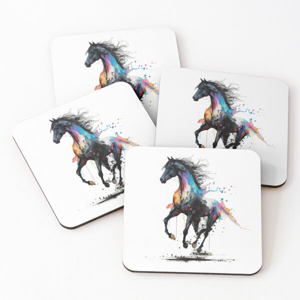Item preview, The Majestic Stallion  - Dripping Ink Art designed and sold by Kontrst.