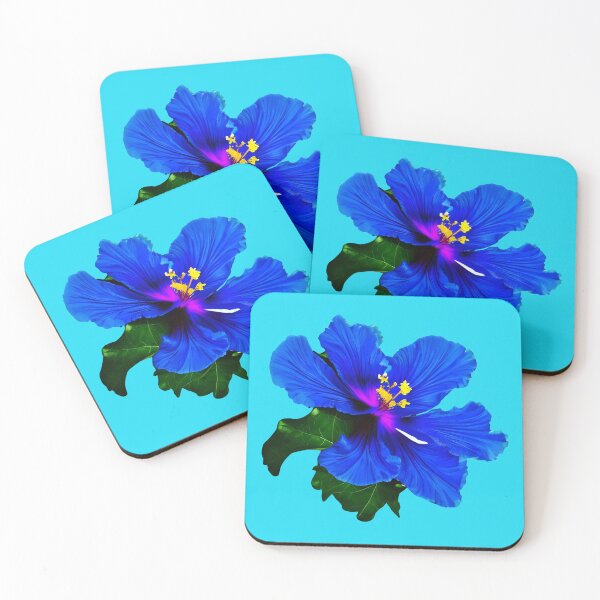 Item preview, Blue hibiscus flower designed and sold by gramizzia.