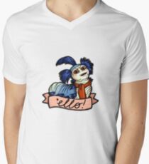 Ello - Labyrinthwurm T-Shirt mit V-Ausschnitt